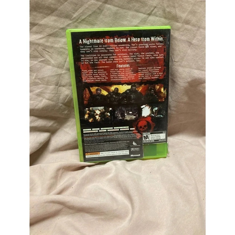 Gears of War (Microsoft Xbox 360, 2006) CIB